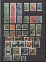 1912/1933, gestempelte und ungebrauchte Zusammenstellung auf ...