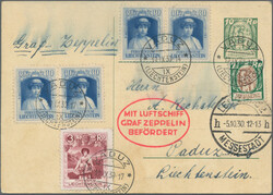 1930/1988, Posten mit 25 Flugpost-Belegen, dabei Erst- und ...