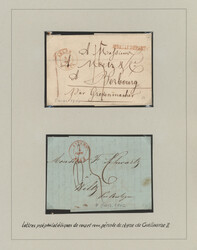 1809/1848, lot of four pre-philatelic letters: 18 May 1809 letter ...