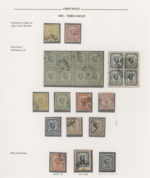 1890/1893, Prince Nikola, 3rd printing, specialised mint and used ...