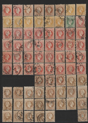 1864/1914, sauber gestempelter Sammlungsbestand von ca. 415 Marken ...