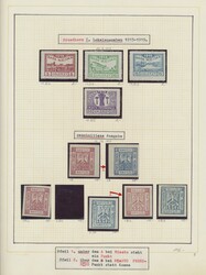 1914/1919, specialized unused collection of the locals on blanc pages ...