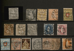 1852/1965 (ca.), bunter Mix an Marken, Briefstücken und Belegen auf ...