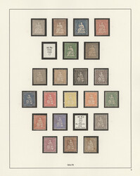 1854-1974, Sammlung in 2 Falzlos-Alben, weitgehend vollständig, in ...