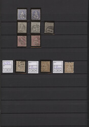 1862-1908 Gestempelte Sammlung + Dubletten der Ausgaben Sitzende ...