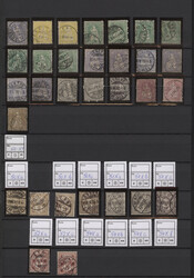 1862-1908 Gestempelte Sammlung + Dubletten der Ausgaben Sitzende ...