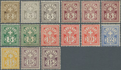 1882/1906 'Ziffern': Kollektion von 27 ungebrauchten bzw. ...