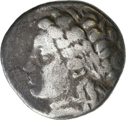 Milet, AR-Triopol; 2,33 g, ca. 350 v. Chr., Apollokopf // Löwe, BMC ...