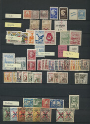 1937/1939, Locals+charity tax, comprehensive collection on 26 album ...