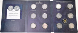 12 Silber-Gedenkmünzen aus der Serie "Die Wikinger", Nominal je 1 ...