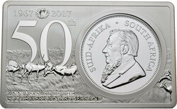 50th Anniversary Krugerrand Krügerrand Südafrika 2017; 3 oz (1oz +2 ...