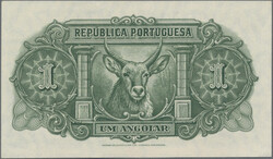 1 Angolar 6.10.1948 (XF), 20 Escudos 10.6.1962 (XF), 50 Escudos 10.6 ...