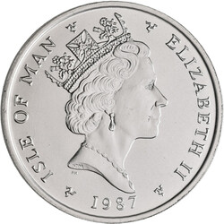 Elisabeth II. 1952-2022: One Noble 1987, 1 oz Platin, KM# 154, ...