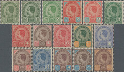 1899-1905 Definitives, complete set of 15 plus 1 att. in type II, all ...