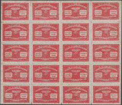 Official postal seals: Three different seals (larger sizes) in cpl. ...