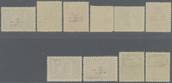 1930, "XXI Congresso Idrologico", complete set of nine values, mint ...