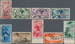 1934 Soccer World Championship: Complete set of 9 (postage and air ...