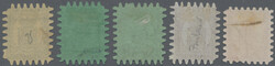 1860-74 Five attractive stamps, i.e. 1860-65 10k. used, 1866-74 5p. ...