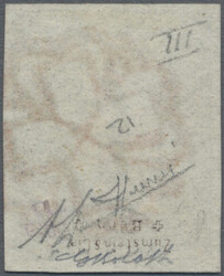 1843, Zürich 6, SBK 2 S farbfrisch und mit breiten Rändern auf ...