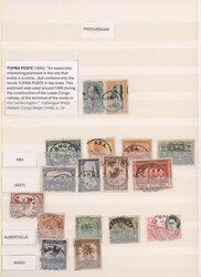 1880's-1950's (c.): "THE POSTMARKS OF BELGIAN CONGO" - Specialized ...