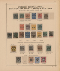 1891/1935, British Central Africa+Nyasa, used and unused collection ...