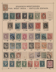 1855/1915, Spanish West Indies, Cuba and Puerto Rico, used and unused ...