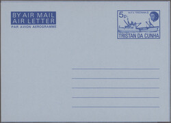 1950 from ca., accumulation of many hundreds of AEROGRAMMES worldwide ...