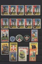 1913/1960 (ca.), VIGNETTES, collection of apprx. 143 Boy Scouts ...