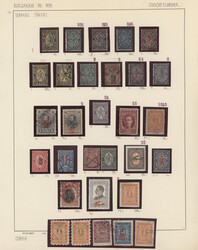 1879/1930 (ca.), used and unused collection on album page, from 1879 ...