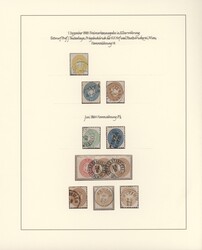 1863/1914 ca., attraktive und saubere Sammlung ab den Vorläufern auf ...