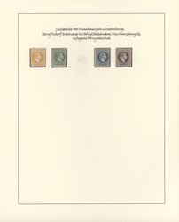1863/1914 ca., attraktive und saubere Sammlung ab den Vorläufern auf ...
