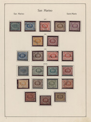 1877/1960, used and mint collection/balance on album pages/stockpage, ...