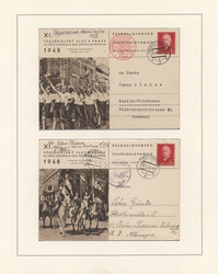 1918/1953 ca., interesting mint/used collection on leaves in 3 albums ...