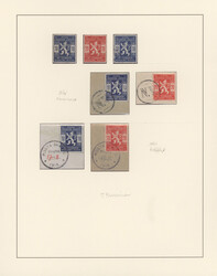 1918/1953 ca., interesting mint/used collection on leaves in 3 albums ...