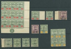 Malaya. Revenue Stamps. Johore. A mint collection comprising 5c. (2), ...