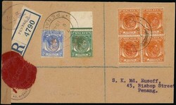 3655: Japan Besetzung II. WK Malaya Penang - Stempelmarken