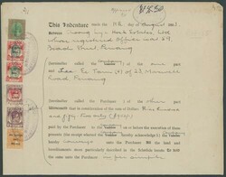 Malaya. Revenue Stamps. Penang - Documents. 1943 (23 Feb.) Conveyance ...