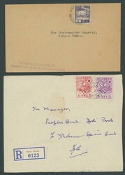 Malaya. Covers and Cancellations. Johore. 1942 (14 Aug.) envelope ...