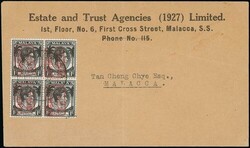 Malaya. Covers and Cancellations. Malacca. 1942 (10 Aug.) envelope ...