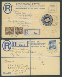 Malaya. Covers and Cancellations. Malacca. 1944 (7 Feb.) Selangor 15c ...