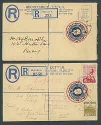 Malaya. Covers and Cancellations. Penang. 1945 (20 Aug.) and (1 Sept ...