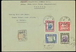 North Borneo. Covers and Cancellations. 1945 (27 Jan.) envelope from ...