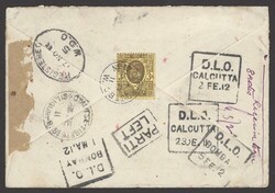 Tibet. Chinese Imperial Post. Incoming Mail. 1911 (17 Nov.) envelope ...