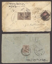 Tibet. 1912 The First Issue. Covers. 1927-29 a group of covers to ...