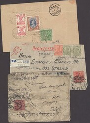 Tibet. 1933 Third Issue. Covers (Perforated). 1934-37 a mixed group ...