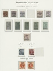 Bechuanaland. 1885-1935 mostly mint collection on album leaves, ...