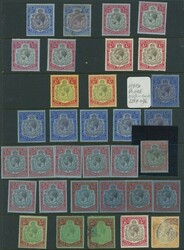 Bermuda. 1918-22 keyplates mostly mint accumulation (68) on Hagner ...