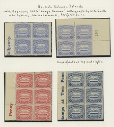 British Solomon Islands. 1907-14 mint selection on album leaves, ...