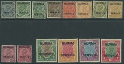 1900: Birmania - Official stamps