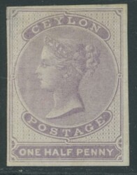 Ceylon. 1857-64 ½d. selection (6, including a block of four), noting ...
